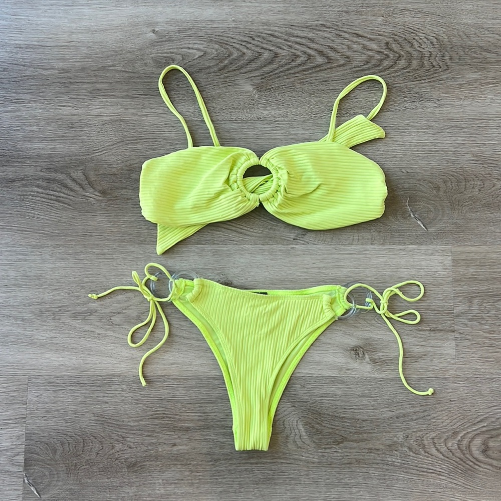 For Love & Lemons Lime Bikini Set